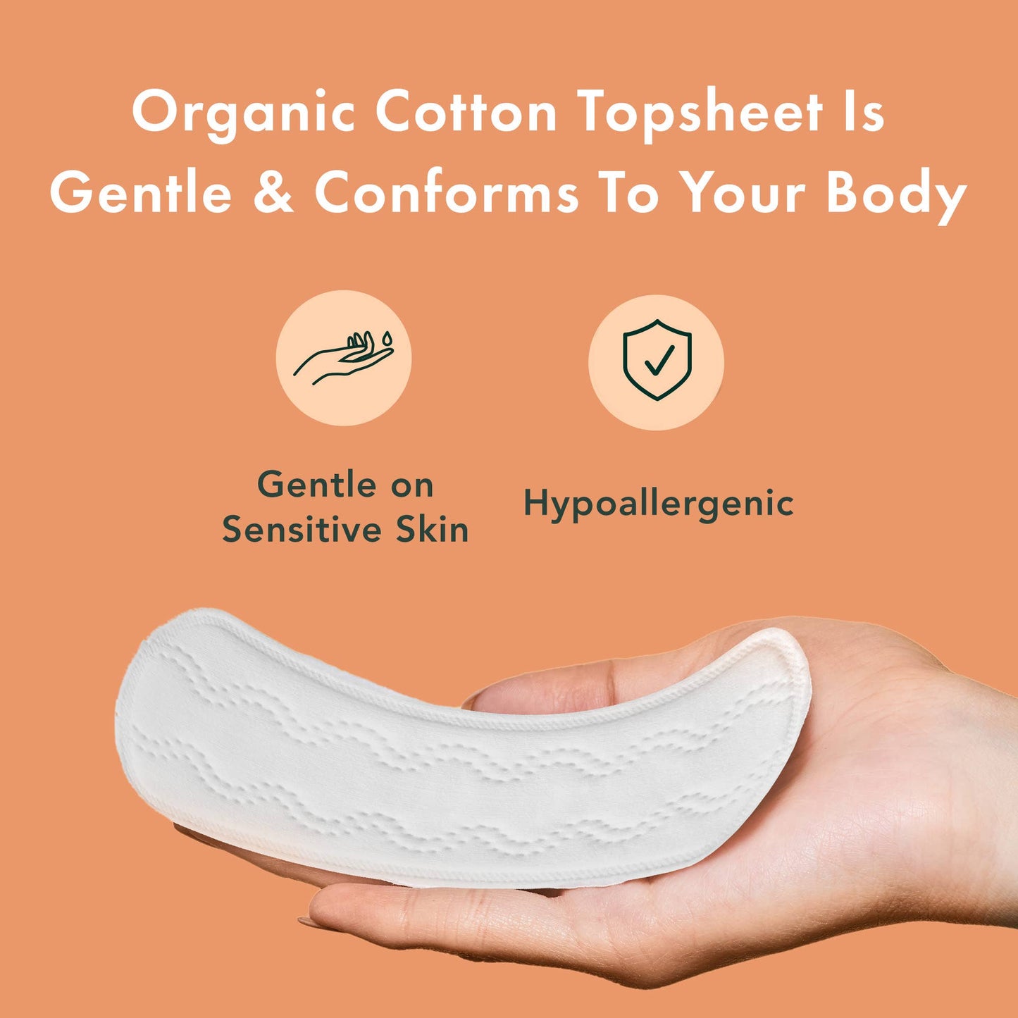 Rael Organic Cotton Cover Panty Liners - Long