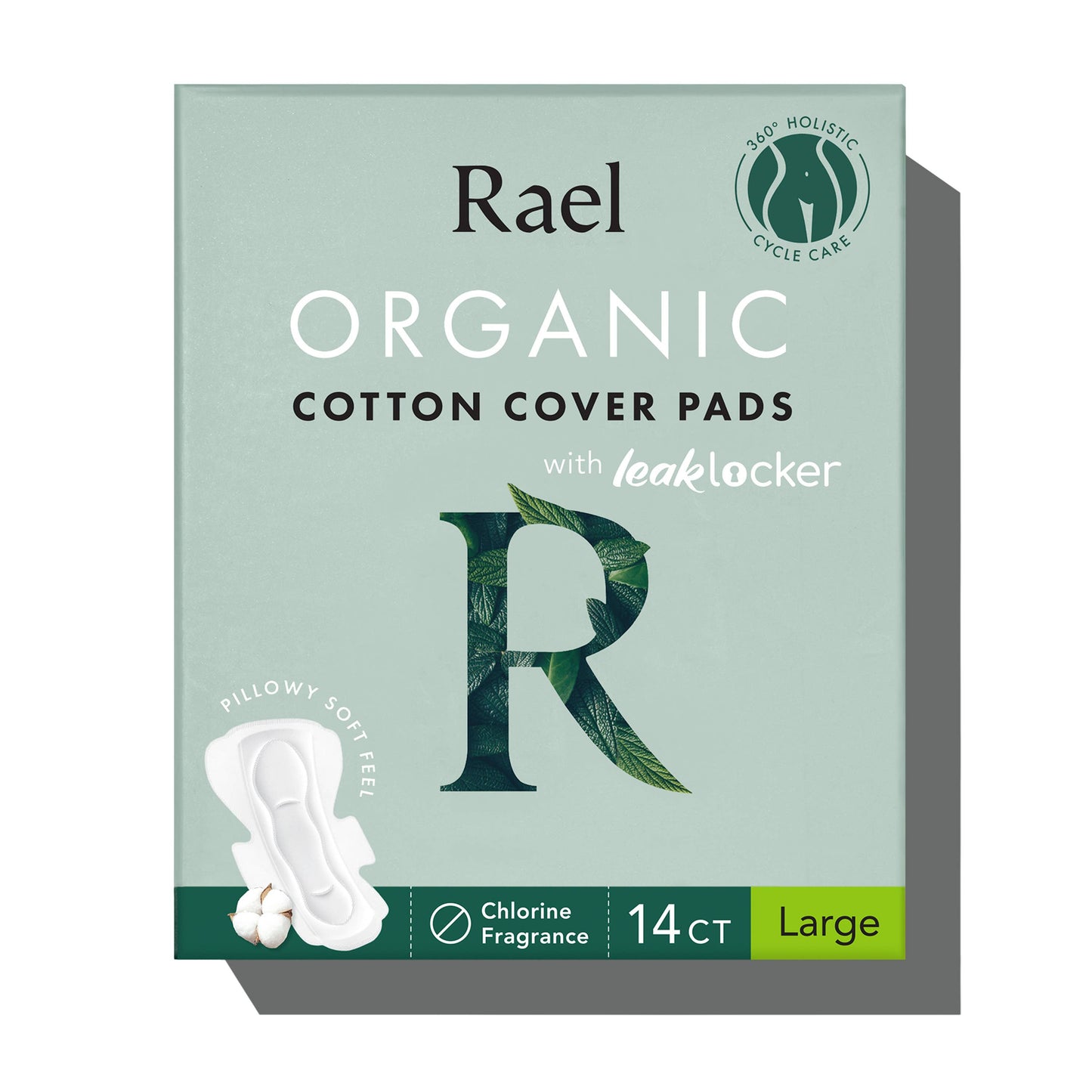 Rael Organic Cotton Cover Pads - Large